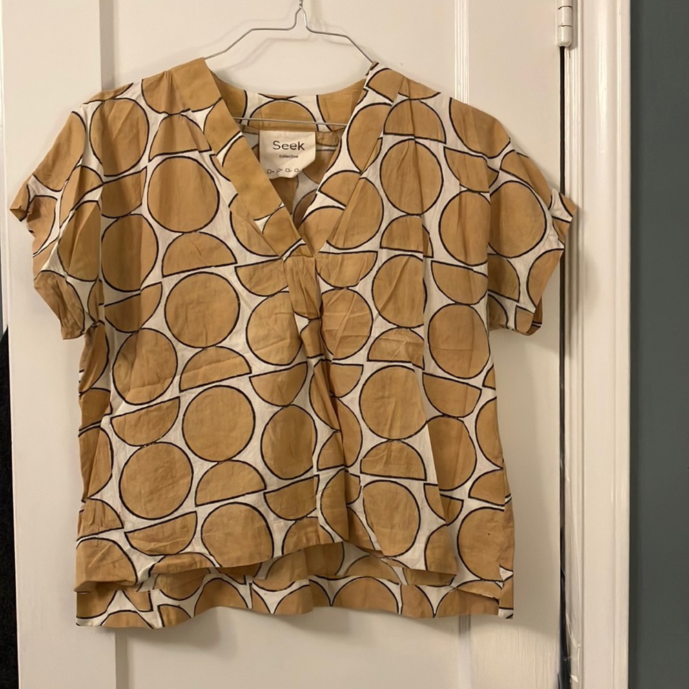 Seek Collective block print tee